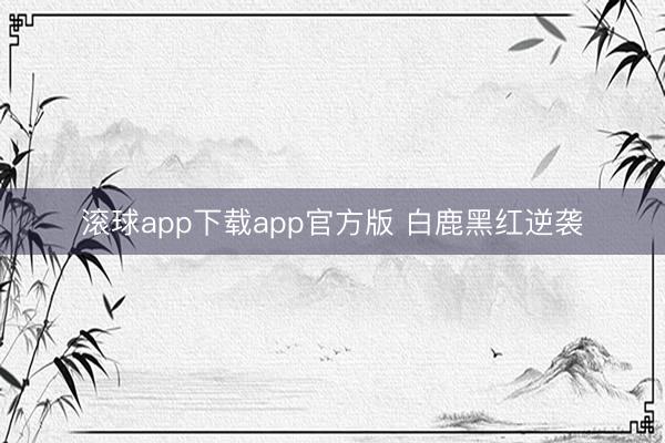 滚球app下载app官方版 白鹿黑红逆袭